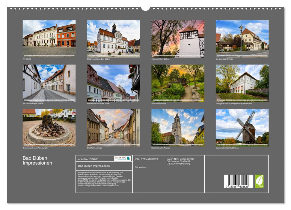 Bad Düben Impressionen (CALVENDO Wandkalender 2026)