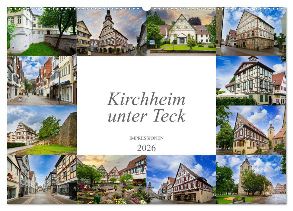 Kirchheim unter Teck Impressionen (CALVENDO Wandkalender 2026)