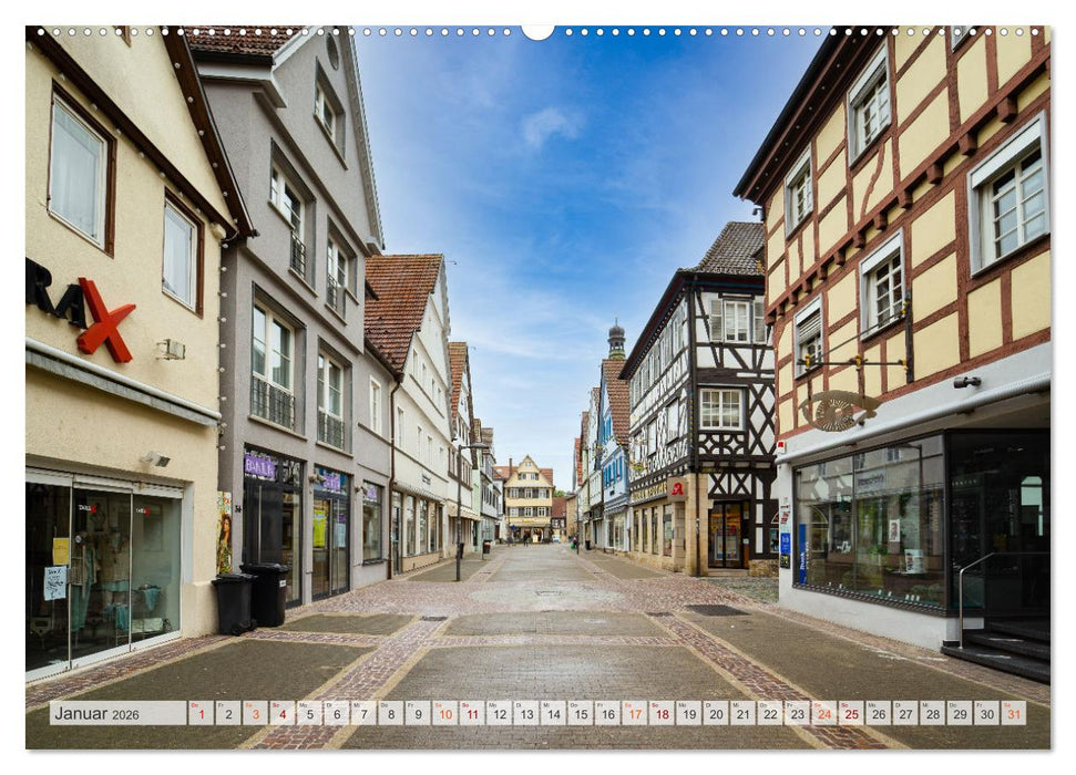 Kirchheim unter Teck Impressionen (CALVENDO Wandkalender 2026)
