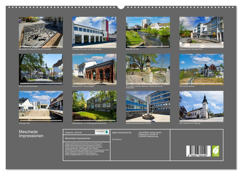 Meschede Impressionen (CALVENDO Wandkalender 2026)