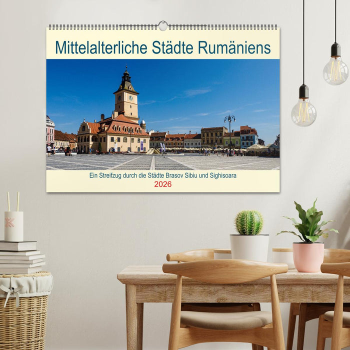 Mittelalterliche Städte Rumäniens (CALVENDO Wandkalender 2026)