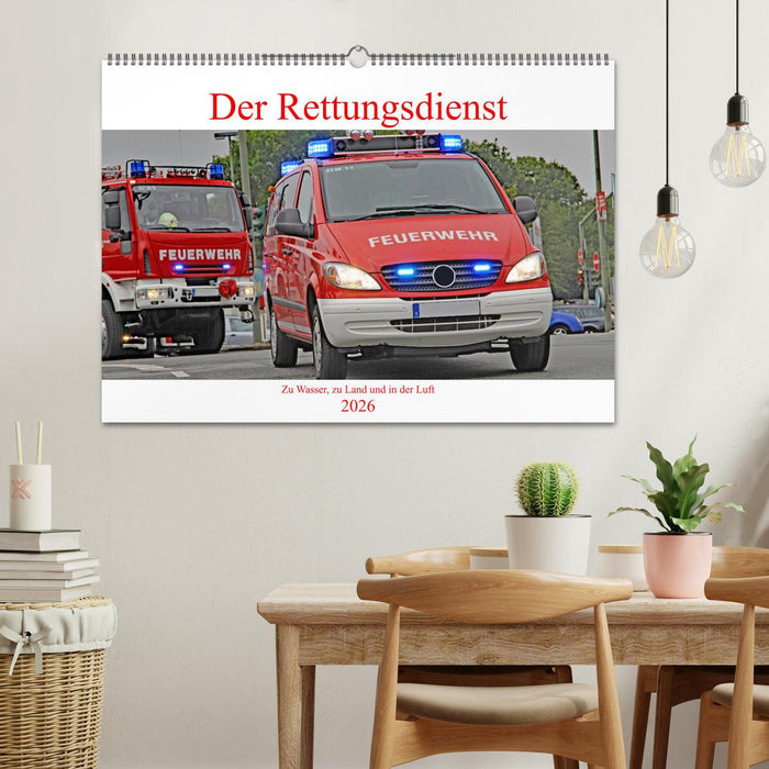 Der Rettungsdienst (CALVENDO Wandkalender 2026)