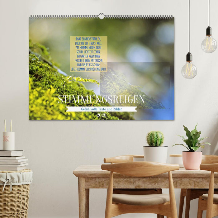 Stimmungsreigen Gefühlvolle Texte und Bilder (CALVENDO Wandkalender 2026)