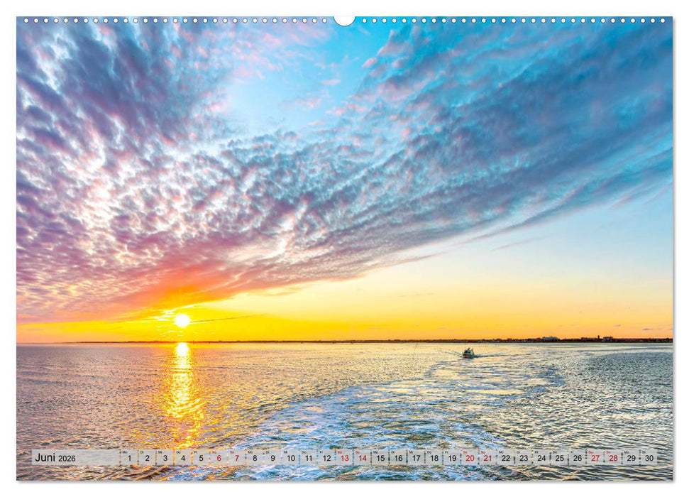 Nordsee - Sehnsuchtskalender zu Strand und Meer (CALVENDO Wandkalender 2026)