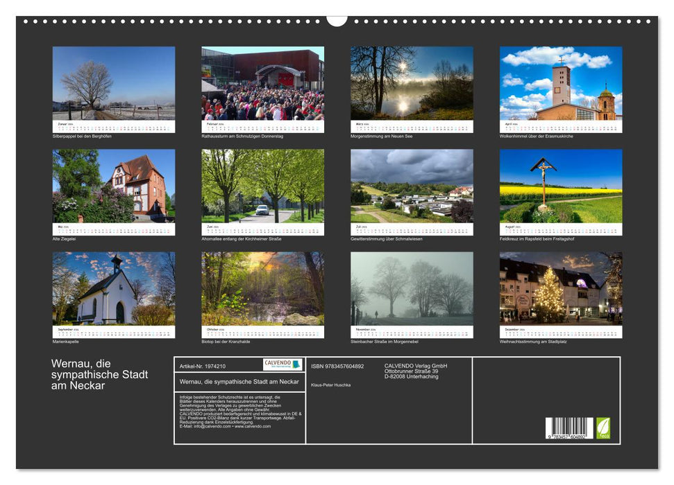 Wernau, die sympathische Stadt am Neckar (CALVENDO Wandkalender 2026)