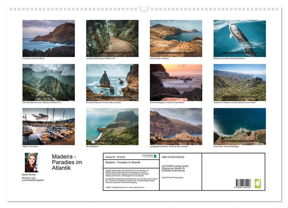 Madeira - Paradies im Atlantik (CALVENDO Wandkalender 2026)