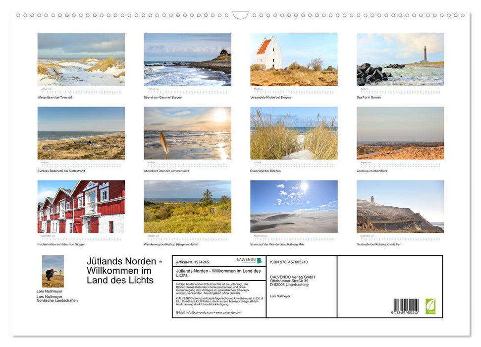 Jütlands Norden - Willkommen im Land des Lichts (CALVENDO Wandkalender 2026)