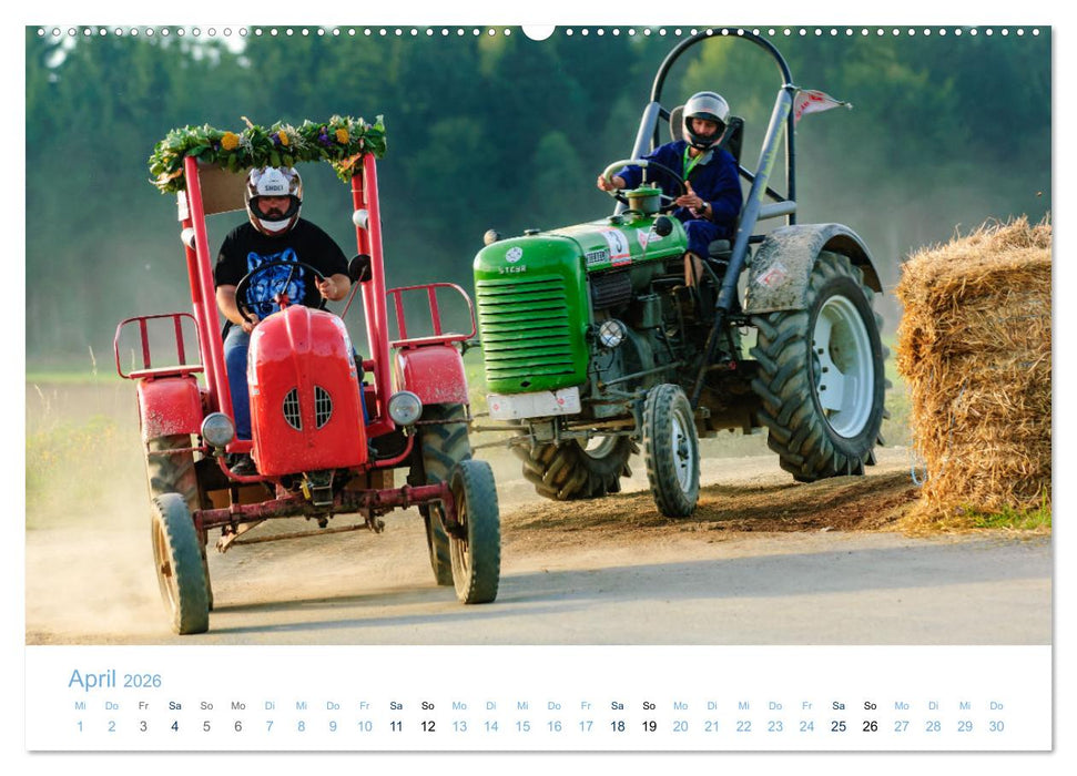 Traktorrennen - die 24 Stunden von Reingers (CALVENDO Wandkalender 2026)