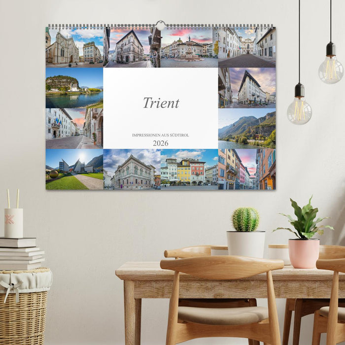 Trient Impressionen aus Südtirol (CALVENDO Wandkalender 2026)