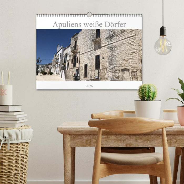 Apuliens weiße Dörfer (CALVENDO Wandkalender 2026)