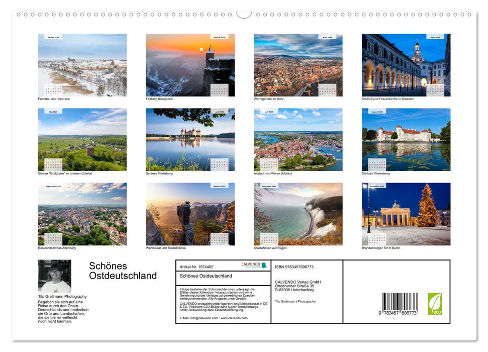 Schönes Ostdeutschland (CALVENDO Wandkalender 2026)