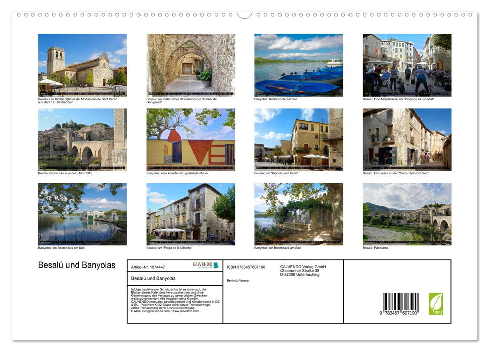 Besalú und Banyolas (CALVENDO Wandkalender 2026)