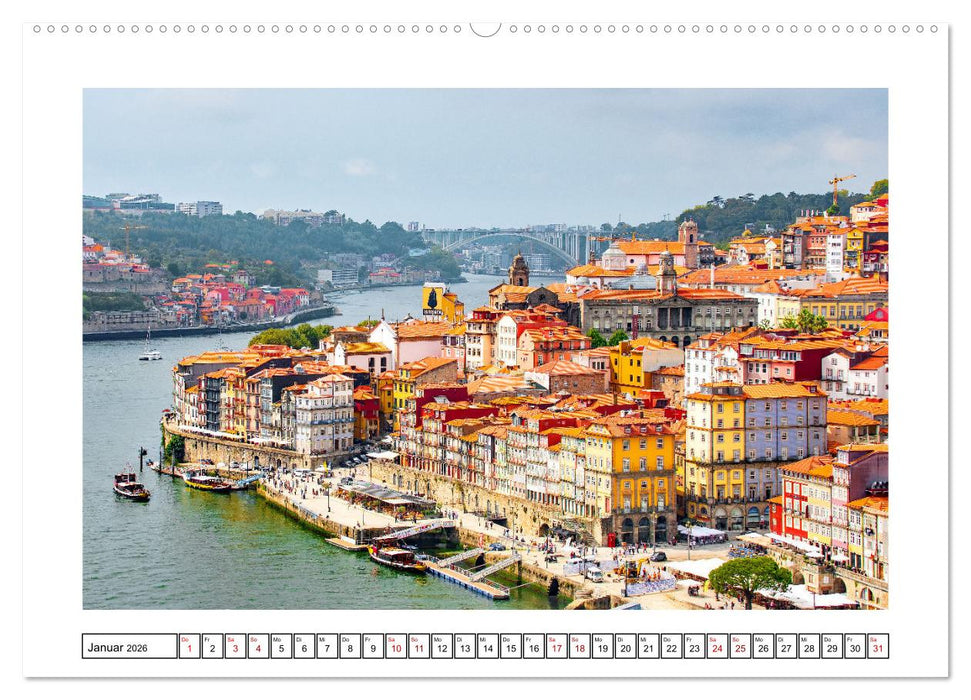 Porto - Stadt am Rio Douro (CALVENDO Wandkalender 2026)
