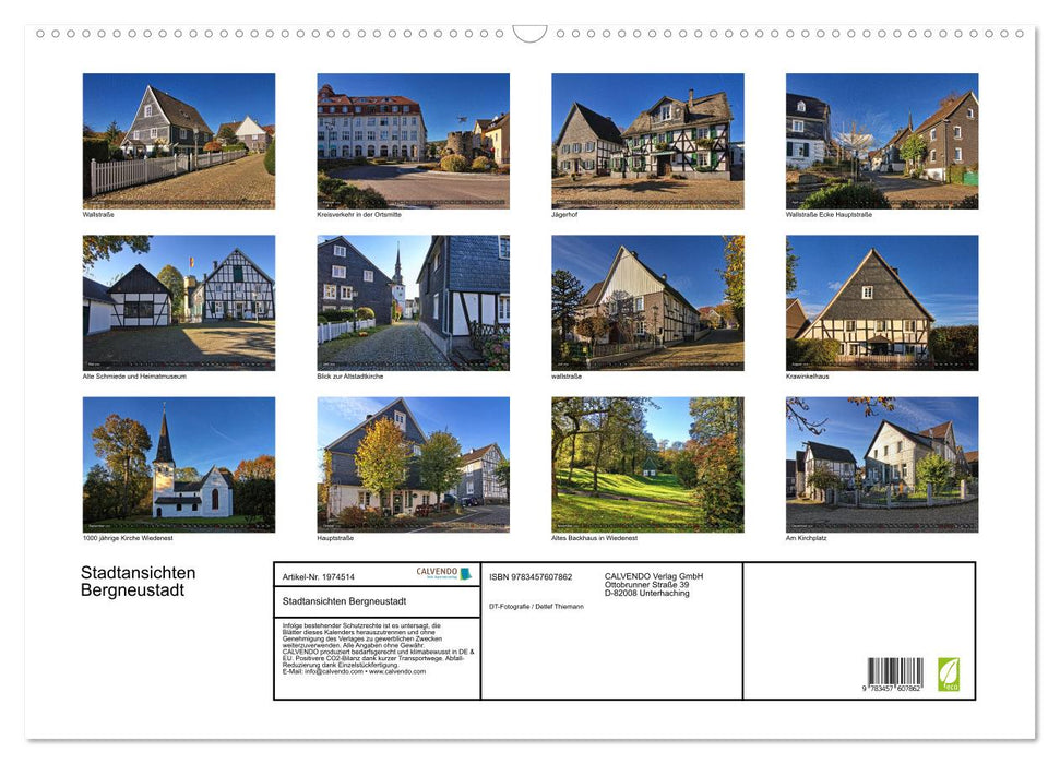 Stadtansichten Bergneustadt (CALVENDO Wandkalender 2026)