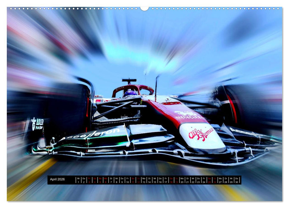 Vollgas in der Formel 1 (CALVENDO Wandkalender 2026)
