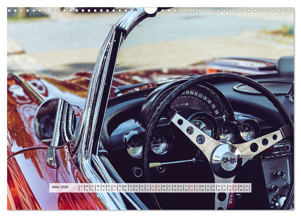 American Deam Car Corvette C1 (CALVENDO Wandkalender 2026)