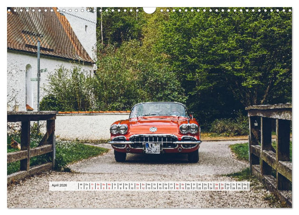American Deam Car Corvette C1 (CALVENDO Wandkalender 2026)