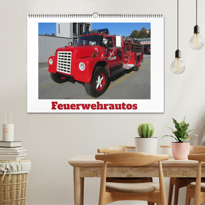 Feuerwehrautos (CALVENDO Wandkalender 2026)