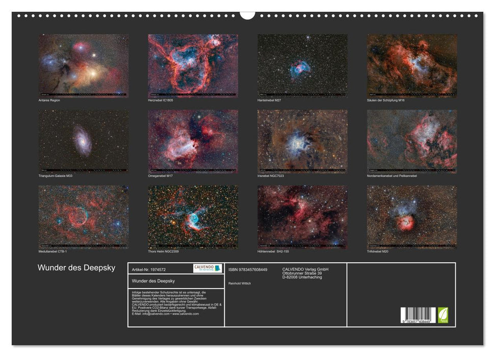 Wunder des Deepsky (CALVENDO Wandkalender 2026)