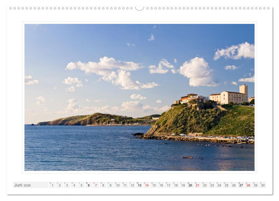 Toskana. Livorno - Volterra - Piombino (CALVENDO Wandkalender 2026)