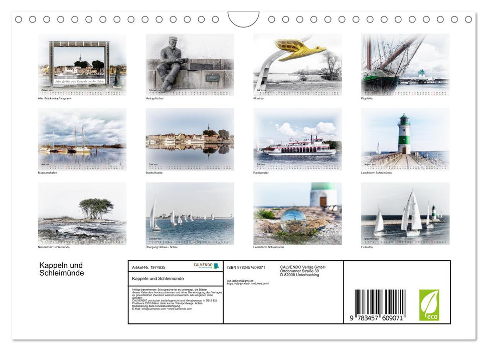 Kappeln und Schleimünde (CALVENDO Wandkalender 2026)
