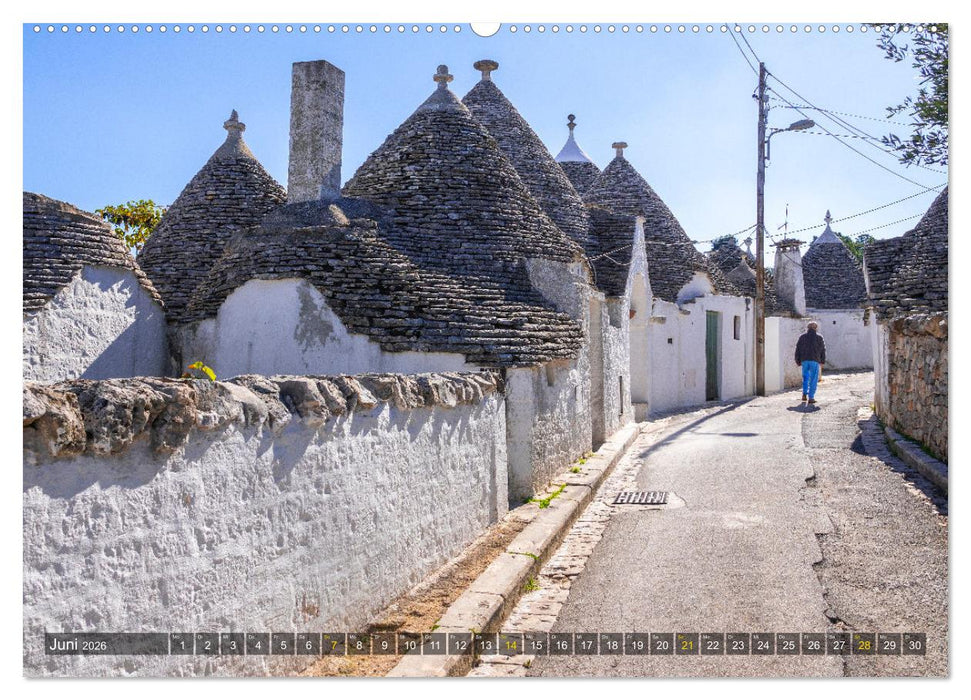 Alberobello – Apuliens Stadt der Trulli (CALVENDO Wandkalender 2026)