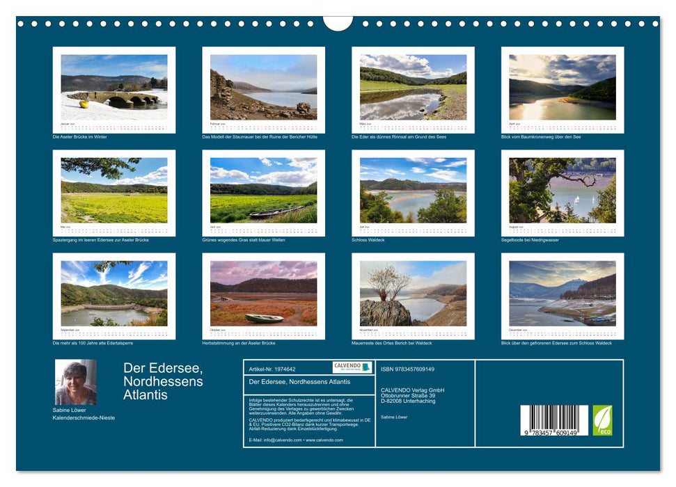 Der Edersee, Nordhessens Atlantis (CALVENDO Wandkalender 2026)