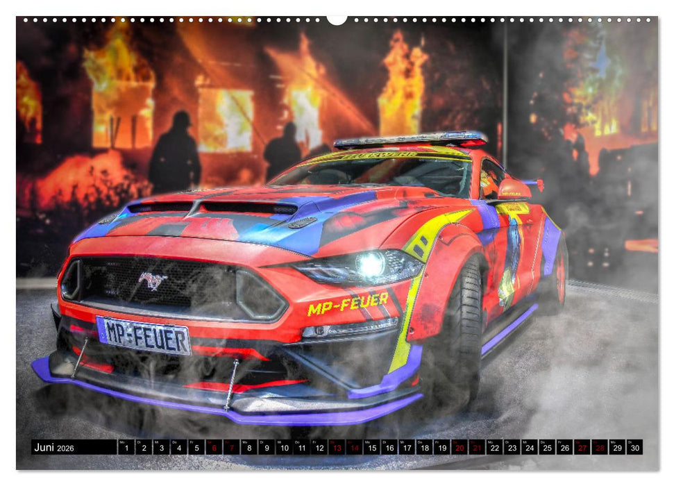 Feurwehrfahrzeuge (CALVENDO Wandkalender 2026)