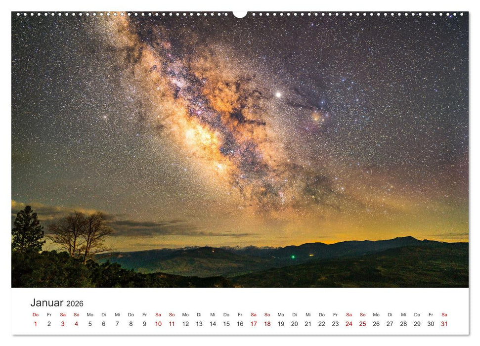 Milchstraße - Einblicke in unsere einzigartige Galaxie. (CALVENDO Premium Wandkalender 2026)