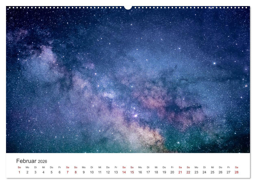 Milchstraße - Einblicke in unsere einzigartige Galaxie. (CALVENDO Premium Wandkalender 2026)
