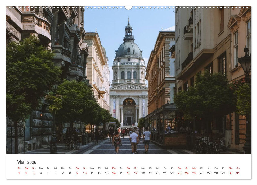 Budapest - Ungarns einzigartige Hauptstadt an der Donau. (CALVENDO Wandkalender 2026)