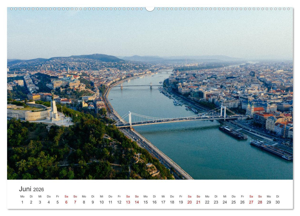 Budapest - Ungarns einzigartige Hauptstadt an der Donau. (CALVENDO Wandkalender 2026)