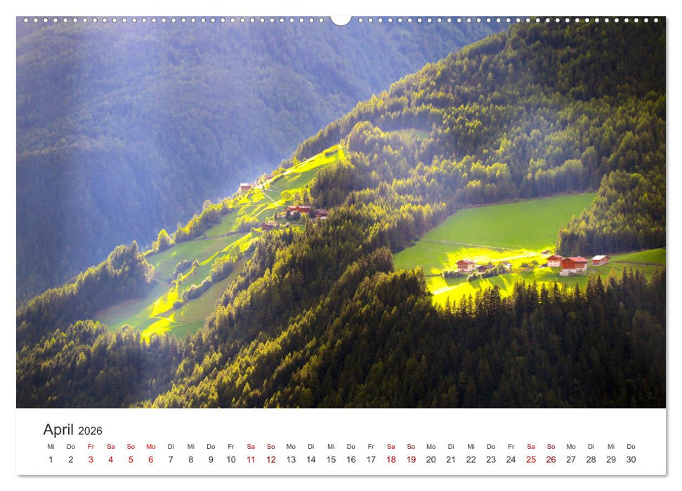 Südtirol - Entlang der italienischen Alpen. (CALVENDO Wandkalender 2026)