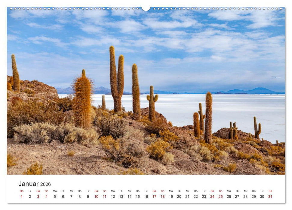 Bolivien - Eine Reise entlang der Anden. (CALVENDO Wandkalender 2026)