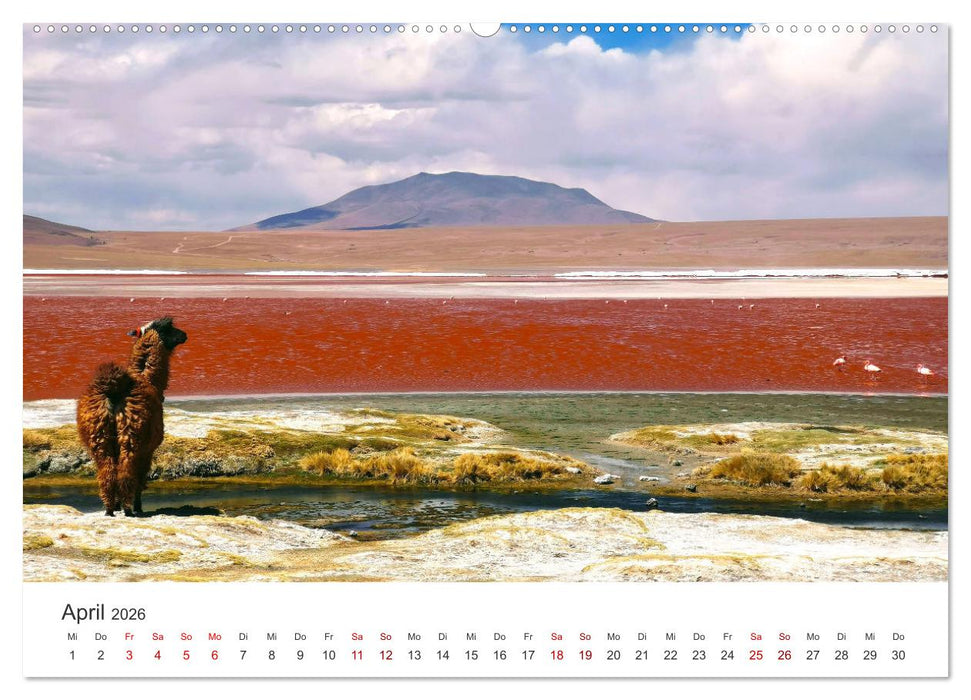 Bolivien - Eine Reise entlang der Anden. (CALVENDO Wandkalender 2026)