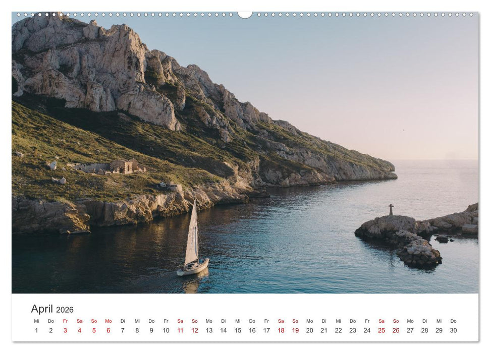 Segeln - Kurs aufs offene Meer. (CALVENDO Wandkalender 2026)