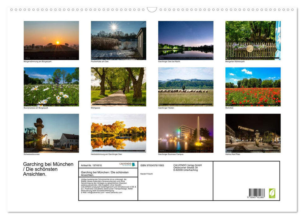 Garching bei München / Die schönsten Ansichten. (CALVENDO Wandkalender 2026)
