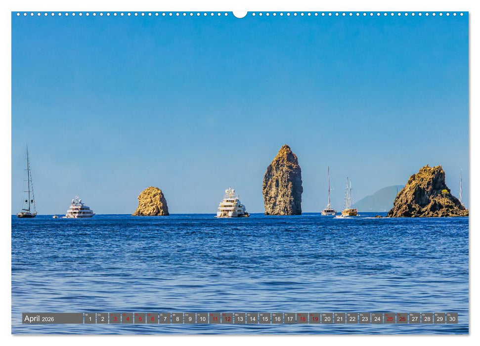 Liparische Inseln - Vulkane im Tyrrhenischen Meer (CALVENDO Wandkalender 2026)