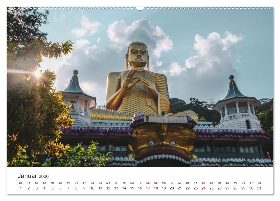Sri Lanka - Eine einzigartige Trauminsel. (CALVENDO Wandkalender 2026)