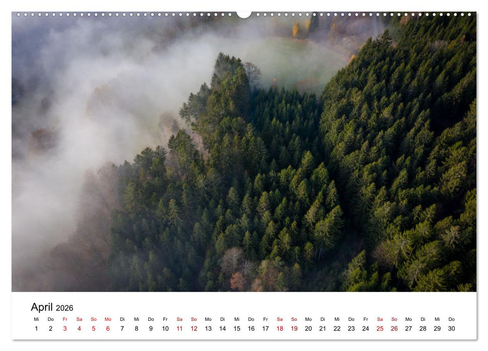 Natur Bayerischer Wald (CALVENDO Wandkalender 2026)