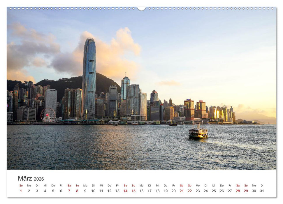 Hongkong - Eine faszinierende Weltstadt. (CALVENDO Wandkalender 2026)