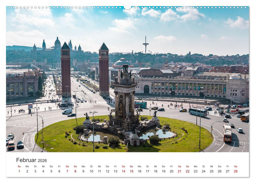 Barcelona - Die wunderschöne Hauptstadt Kataloniens. (CALVENDO Wandkalender 2026)