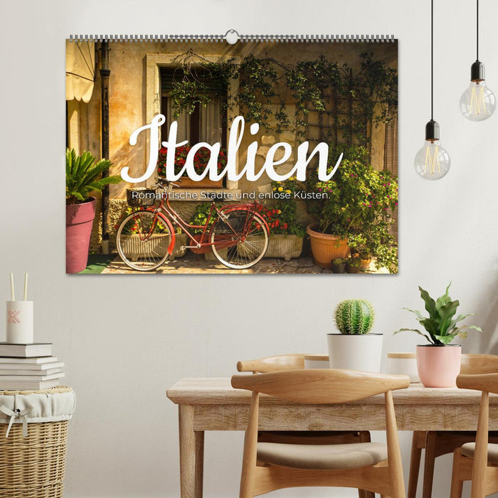 Italien - Romantische Städte und endlose Küsten. (CALVENDO Wandkalender 2026)