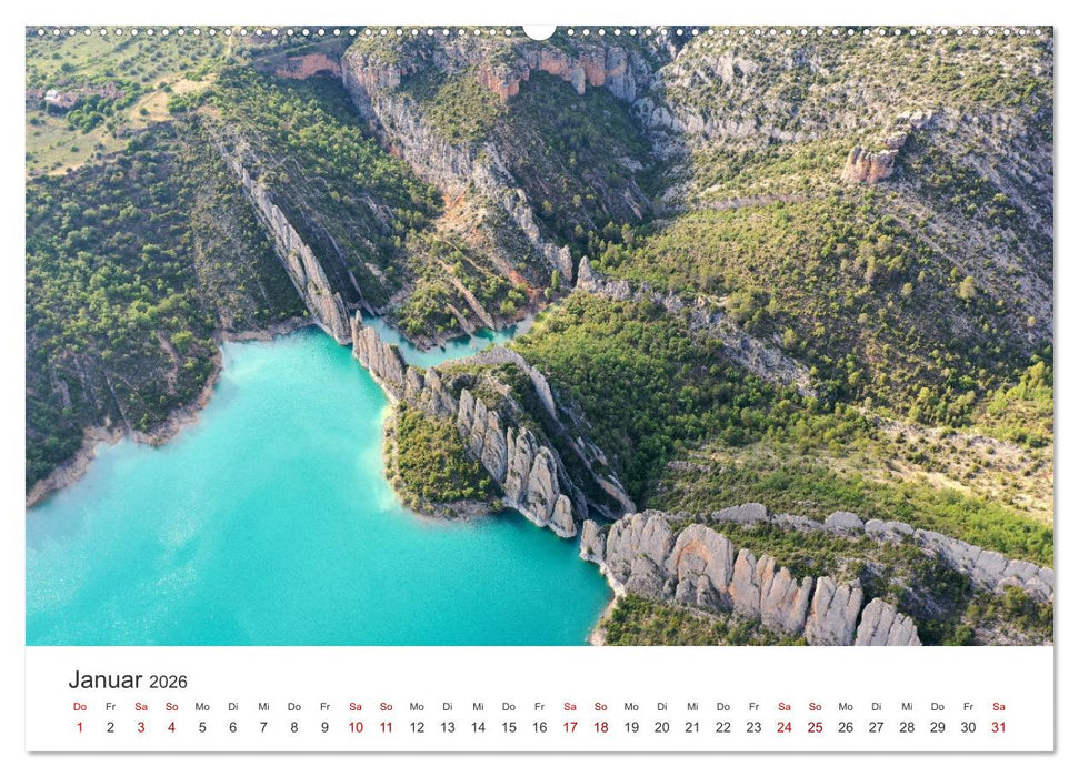 Spanien Luftaufnahmen (CALVENDO Wandkalender 2026)