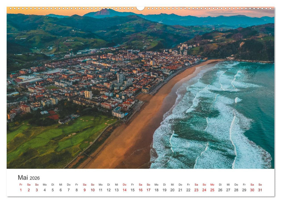 Spanien Luftaufnahmen (CALVENDO Wandkalender 2026)