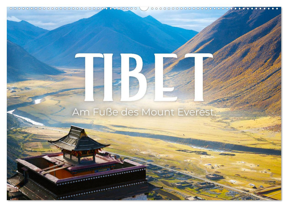 Tibet - Am Fuße des Mount Everest. (CALVENDO Wandkalender 2026)