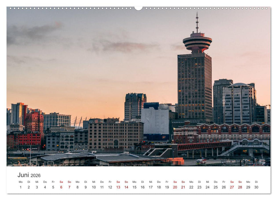 Vancouver - Eine wunderschöne Stadt an der Westküste Kanadas. (CALVENDO Wandkalender 2026)