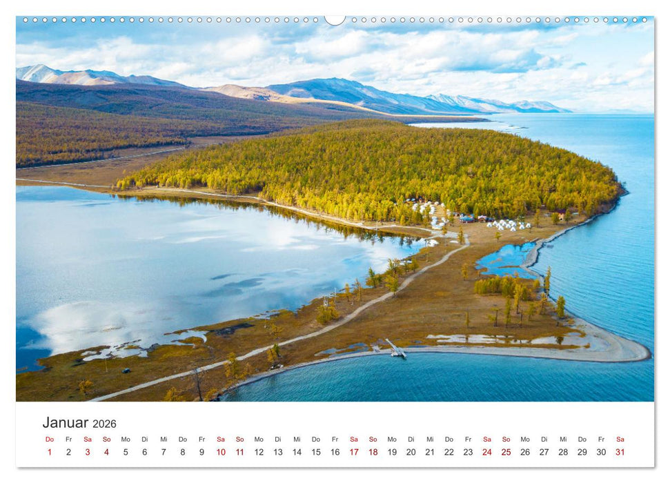 Mongolei - Endlose Steppe und wilde Natur. (CALVENDO Wandkalender 2026)