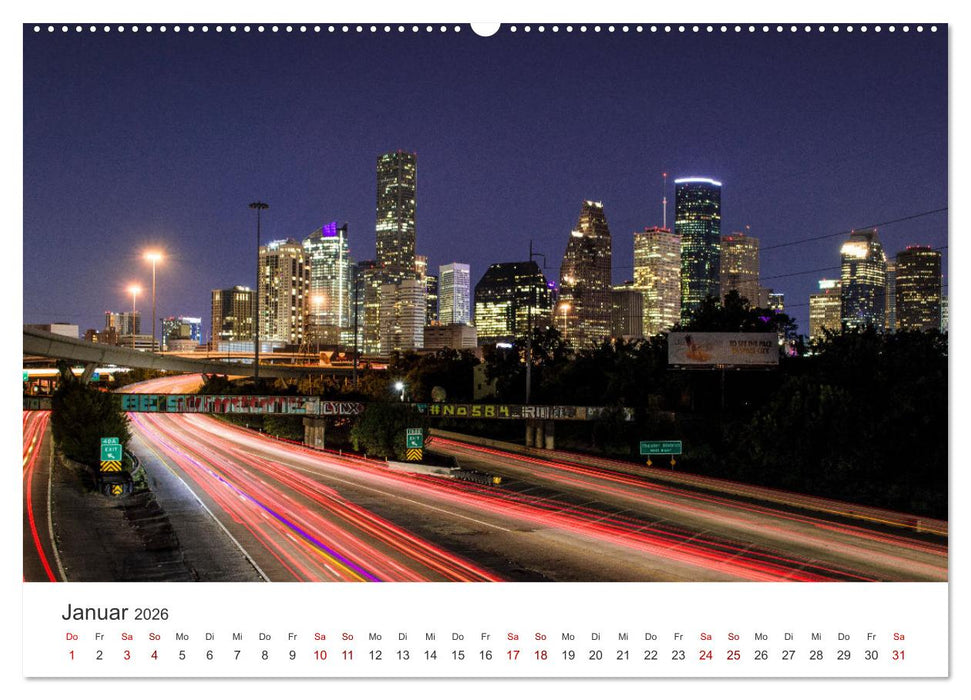 Houston - Space City (CALVENDO Wandkalender 2026)
