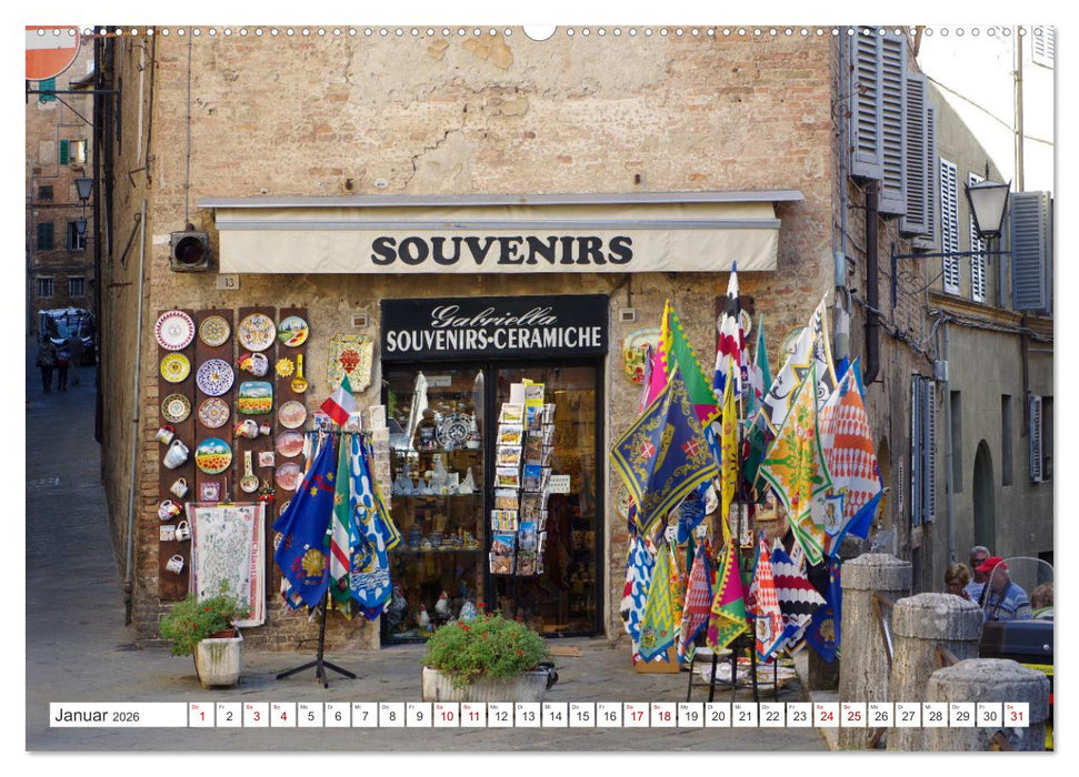 Siena - Welterbe in der Toskana (CALVENDO Wandkalender 2026)